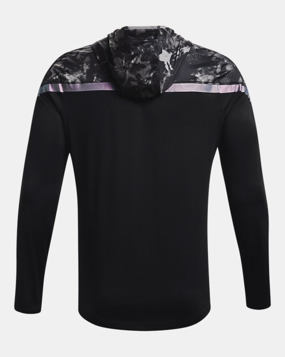 เสื้อฮู้ด UA RUSH™ HeatGear® Printed Full-Zip สำหรับผู้ชาย, Black, pdpMainDesktop image number 5